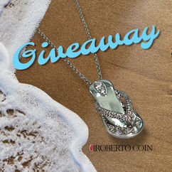 LOUIS LUAU Giveaway Announcement: Roberto Coin sandle pendant on chain