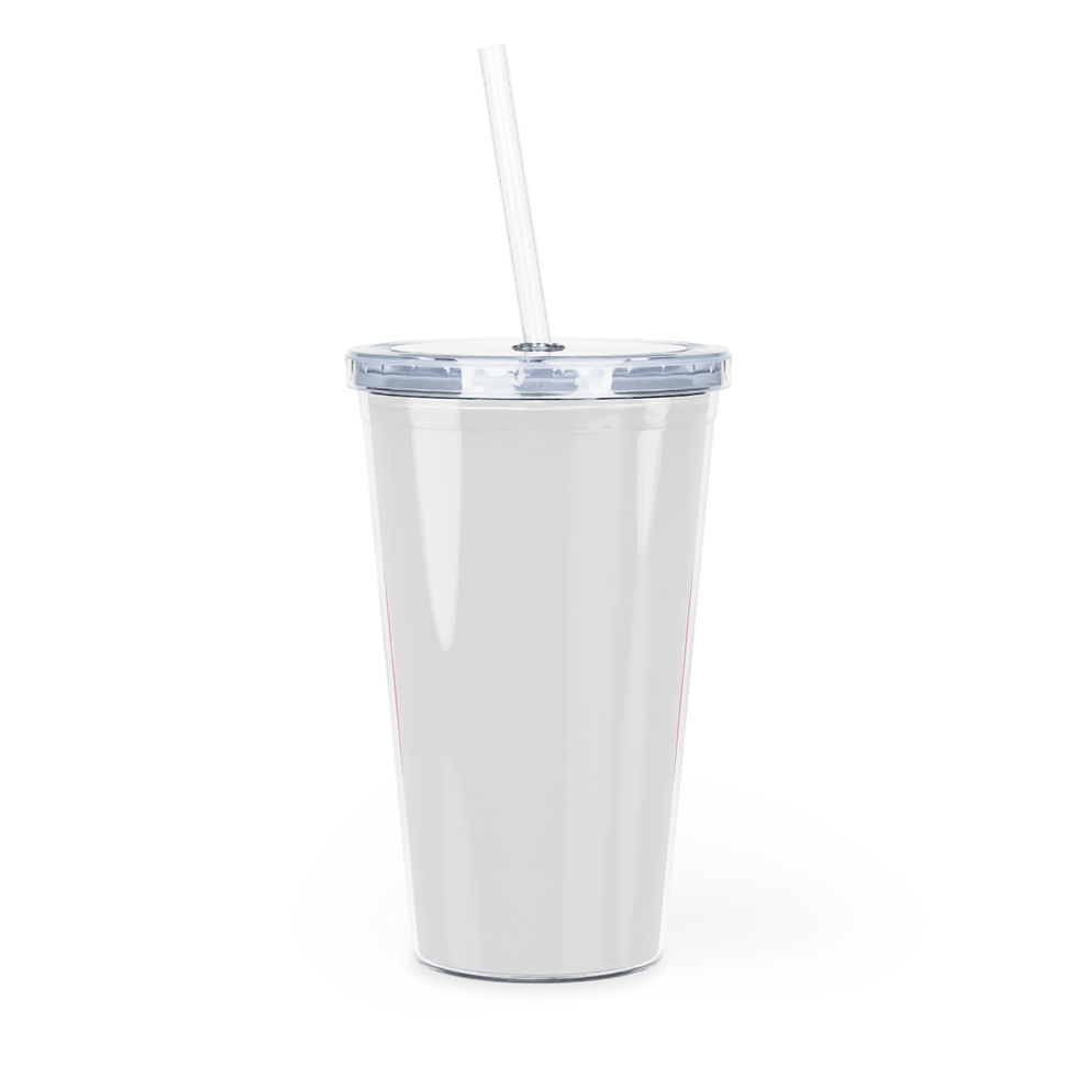 Thumbnail: Plastic Tumbler with Straw