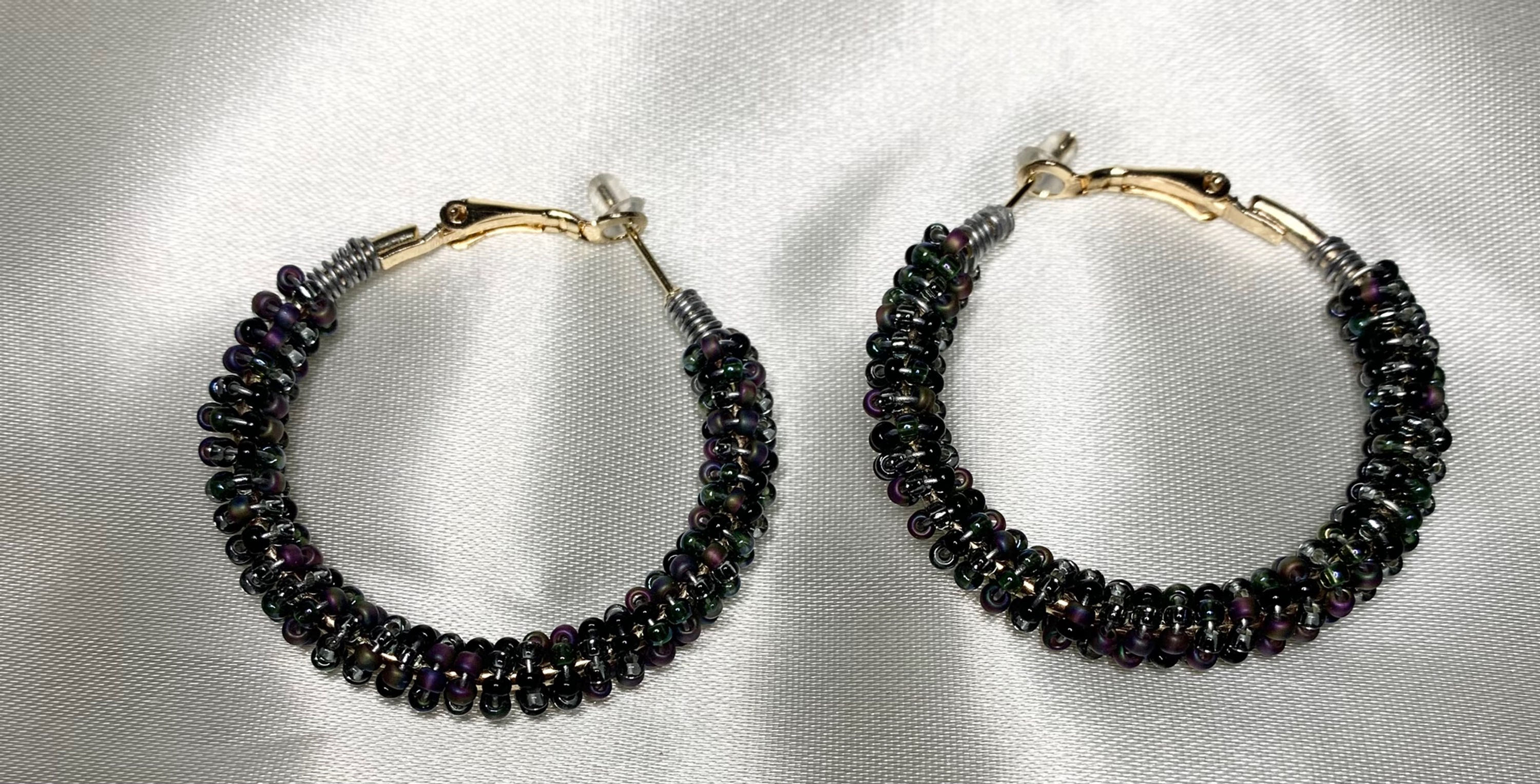 Wire Beaded Earrings
