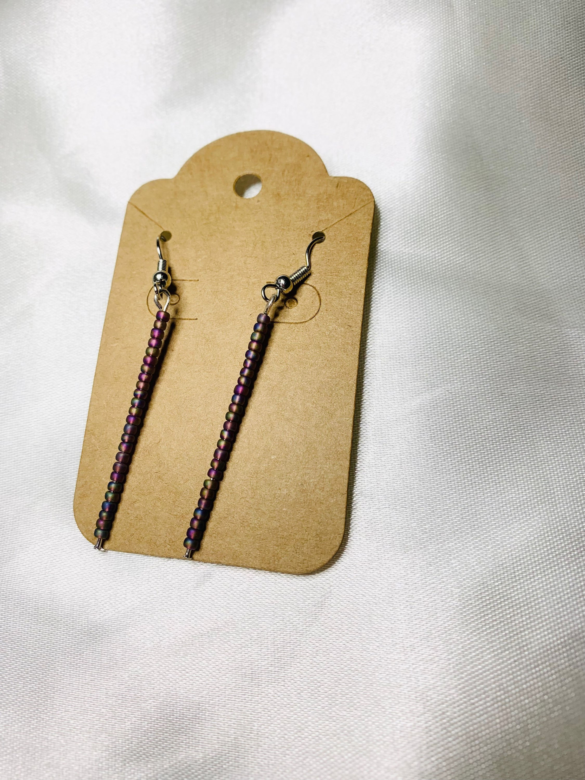 Beaded Head Pin Earrings