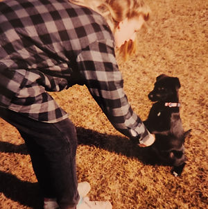 Lori and puppy Blue_shake paw-edit.jpg