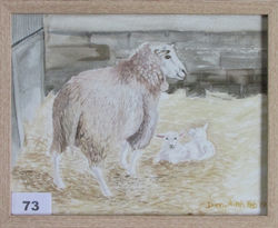 73 Twins - Watercolour - Denise Harringt