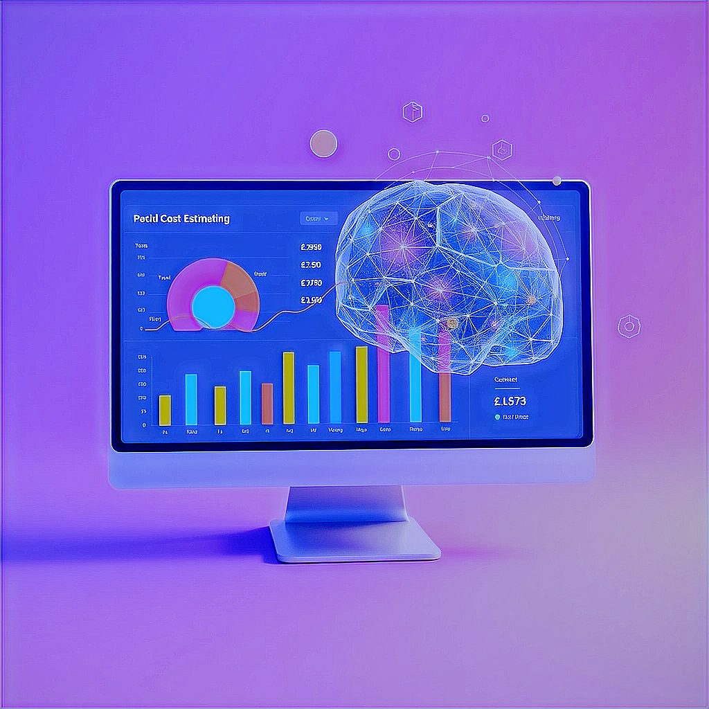 create image of a cost estimating tool with artificial intelligence capabilities  .jpg