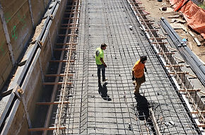 heavy utilities work on a civil construction job