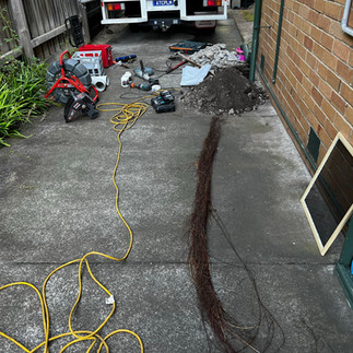 ATC Plumber removed huge amounts of tree roots from a storm water drain in Glen Waverley