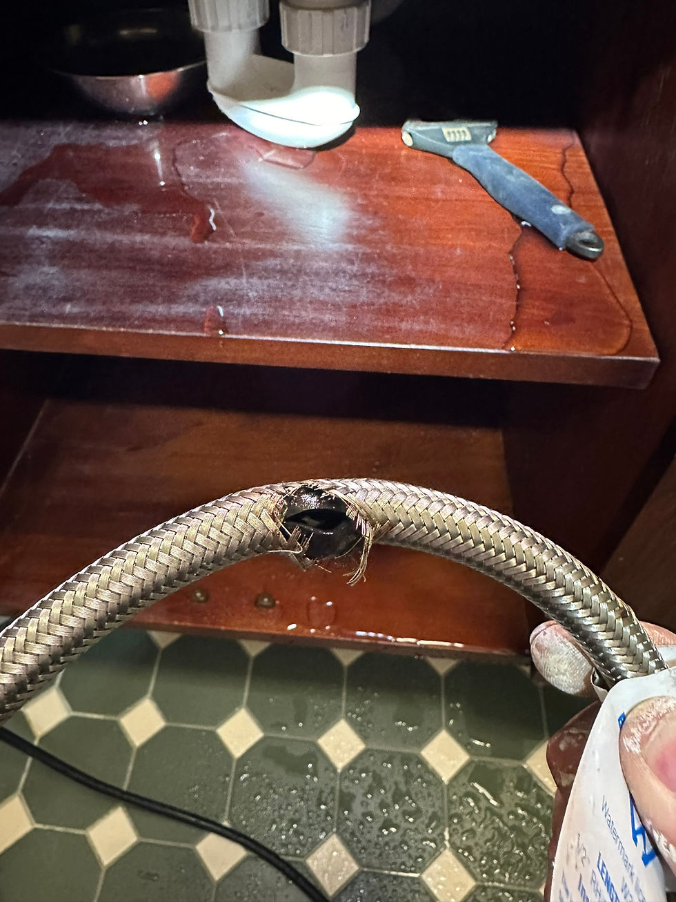 ATC Plumbing attending to a burst pipe emergency 