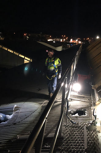 ATC Plumbing undertaking emergency roofing repairs at Dandenong Plaza