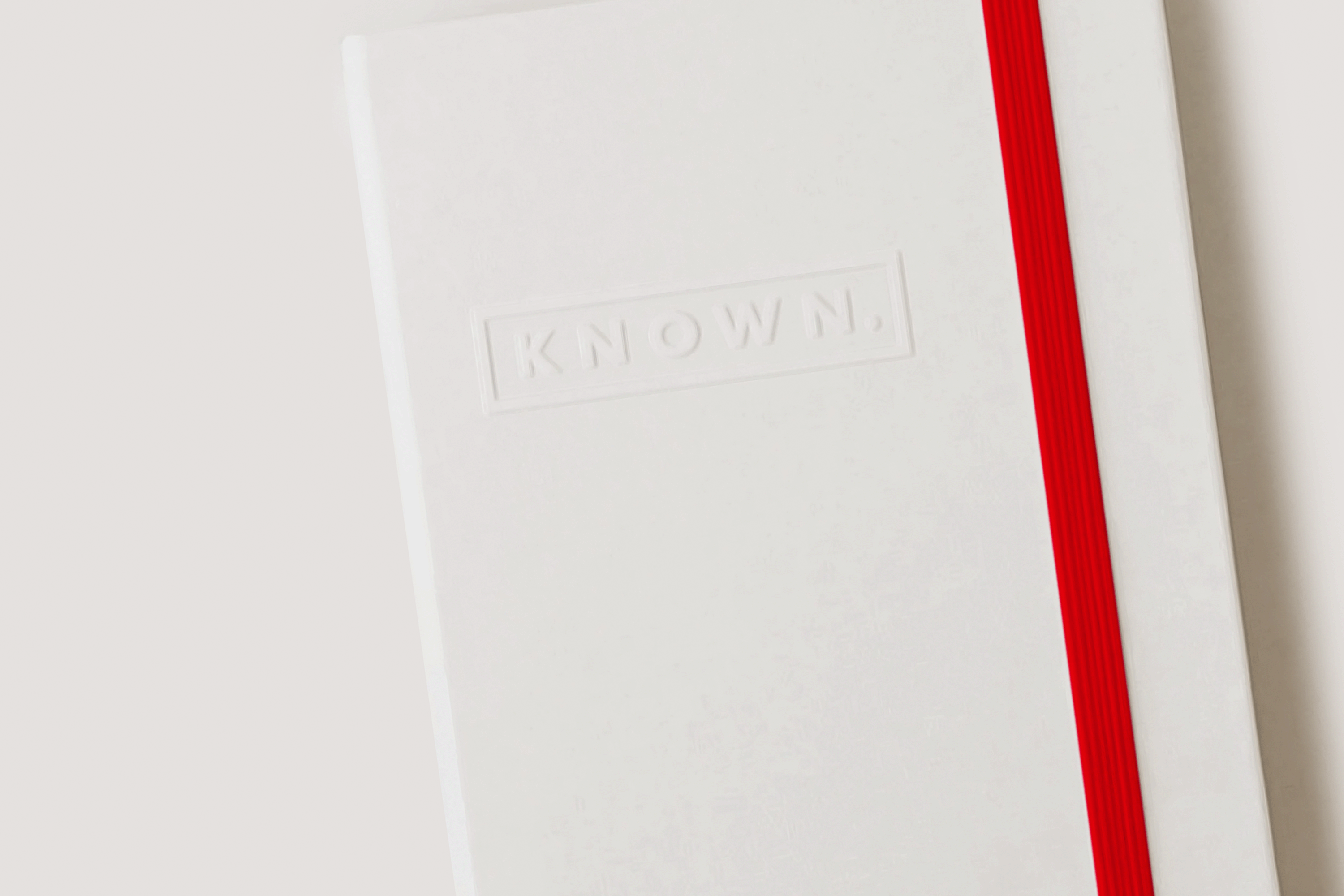 Known. Embossed Leather Moleskin Notebook
