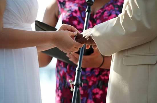 exchanging vows