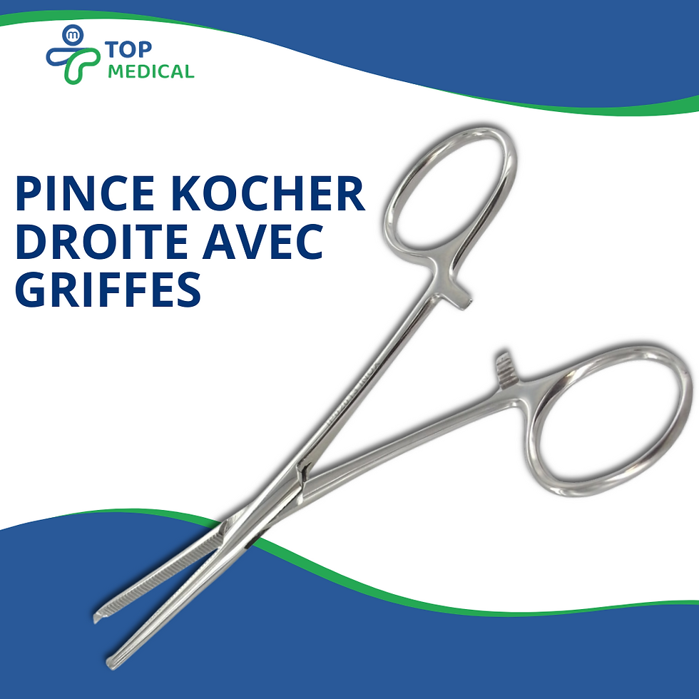 Pince Kocher Droite avec griffe Devaset