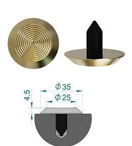brass tactile poly sleeve