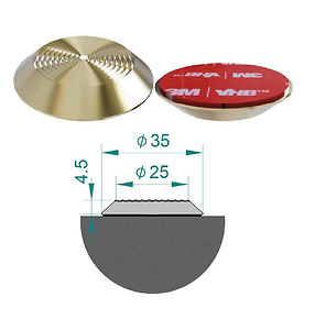 self adhesive brass tactile stud