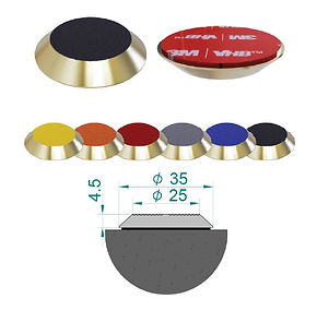 self adhesive brass tactile stud carborundum insert