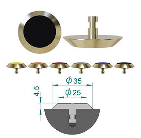 brass tactile stud carborundum insert