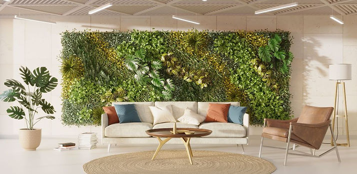indoor living wall sofa