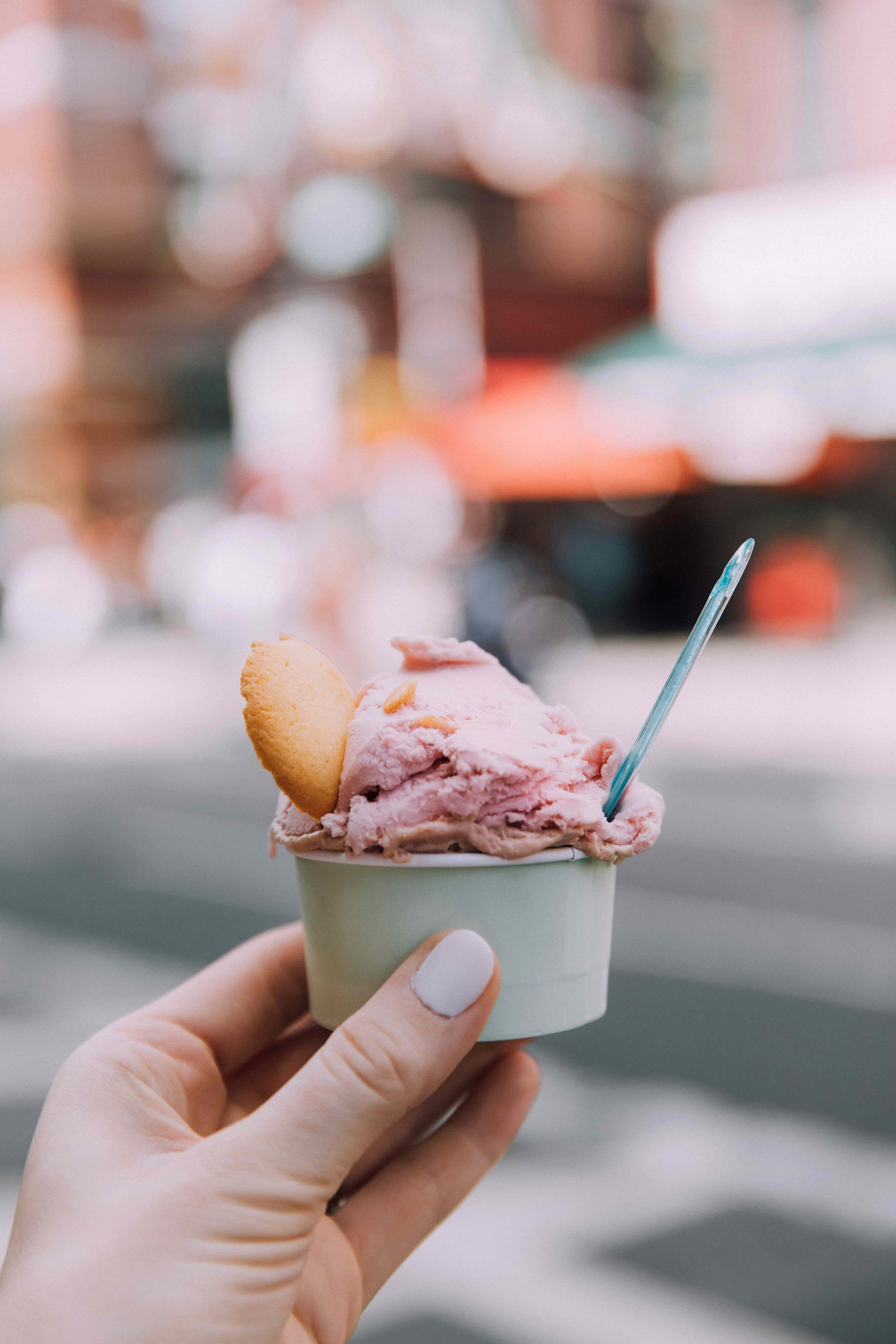 Gelato from Ferrera's in Little Italy