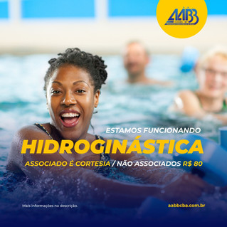 Hidroginástica na AABB! Confira aqui.