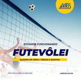 Futevôlei na AABB. Participe, vem para AABB.