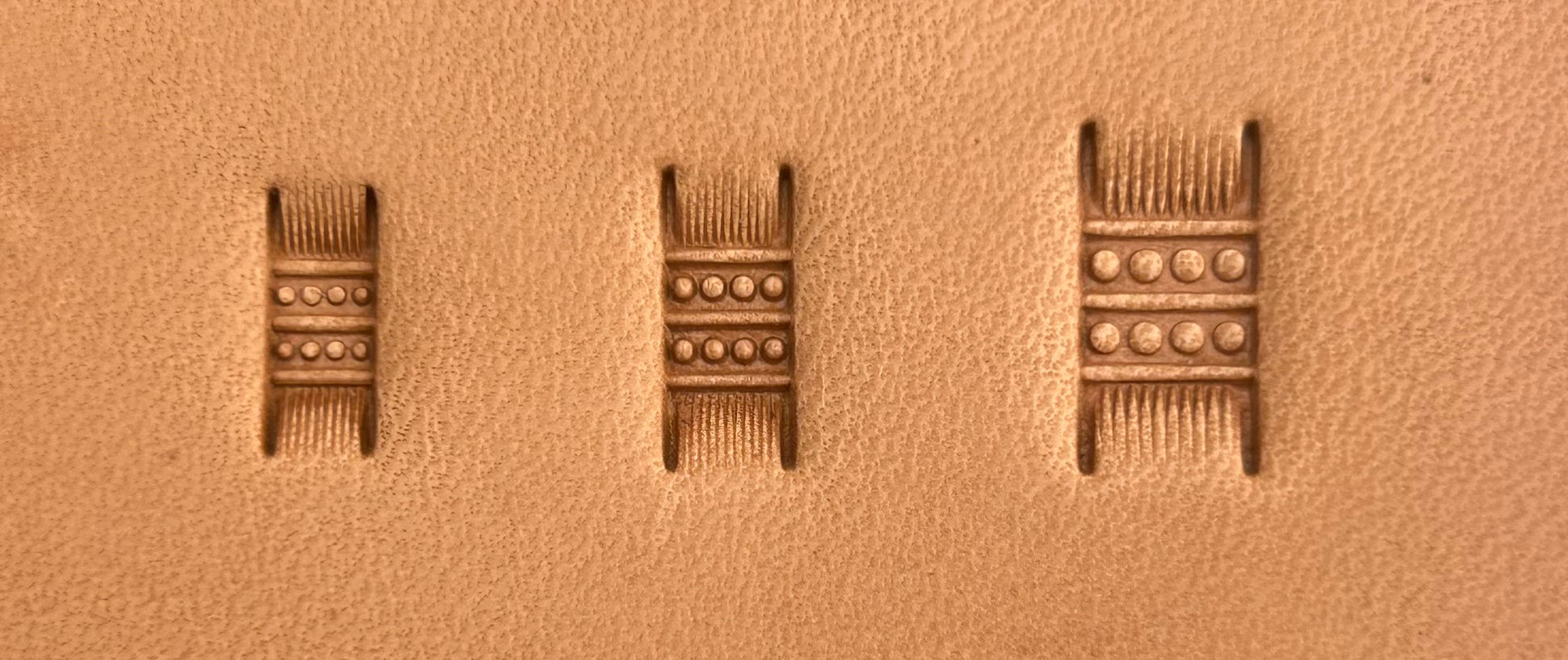 Double Row Dot Basket Stamp