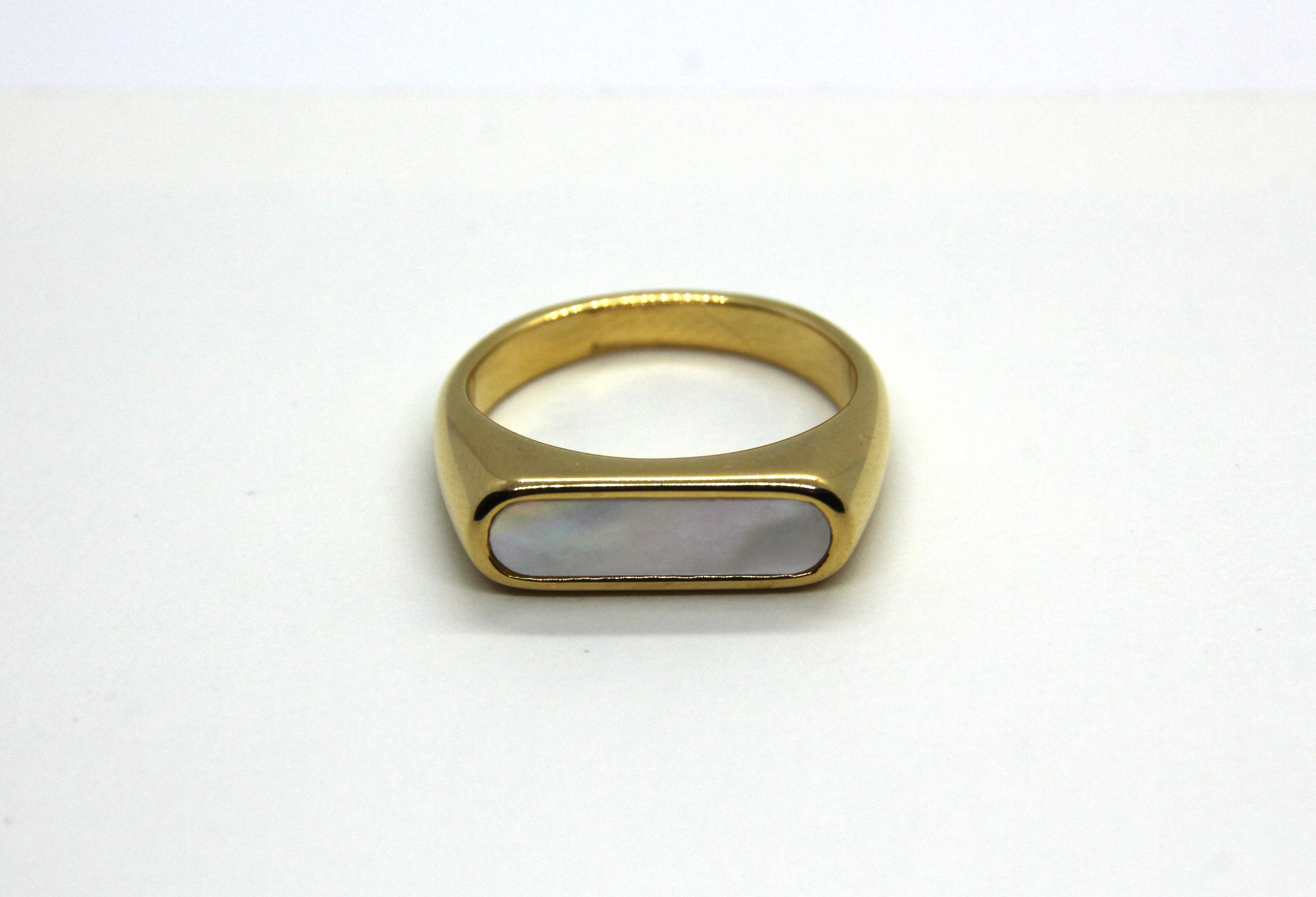 Pearl Signet Ring