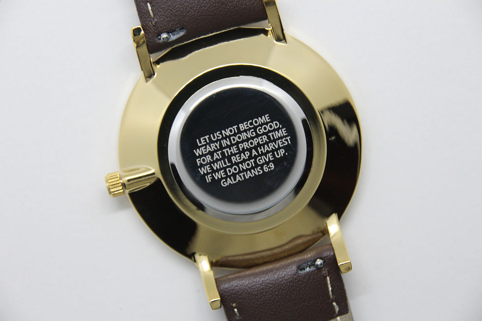 Thumbnail: Men's ‘Harvest’ Classic Brown Leather Watch