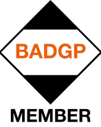 Member badge for dangerous goods professional. has link to site