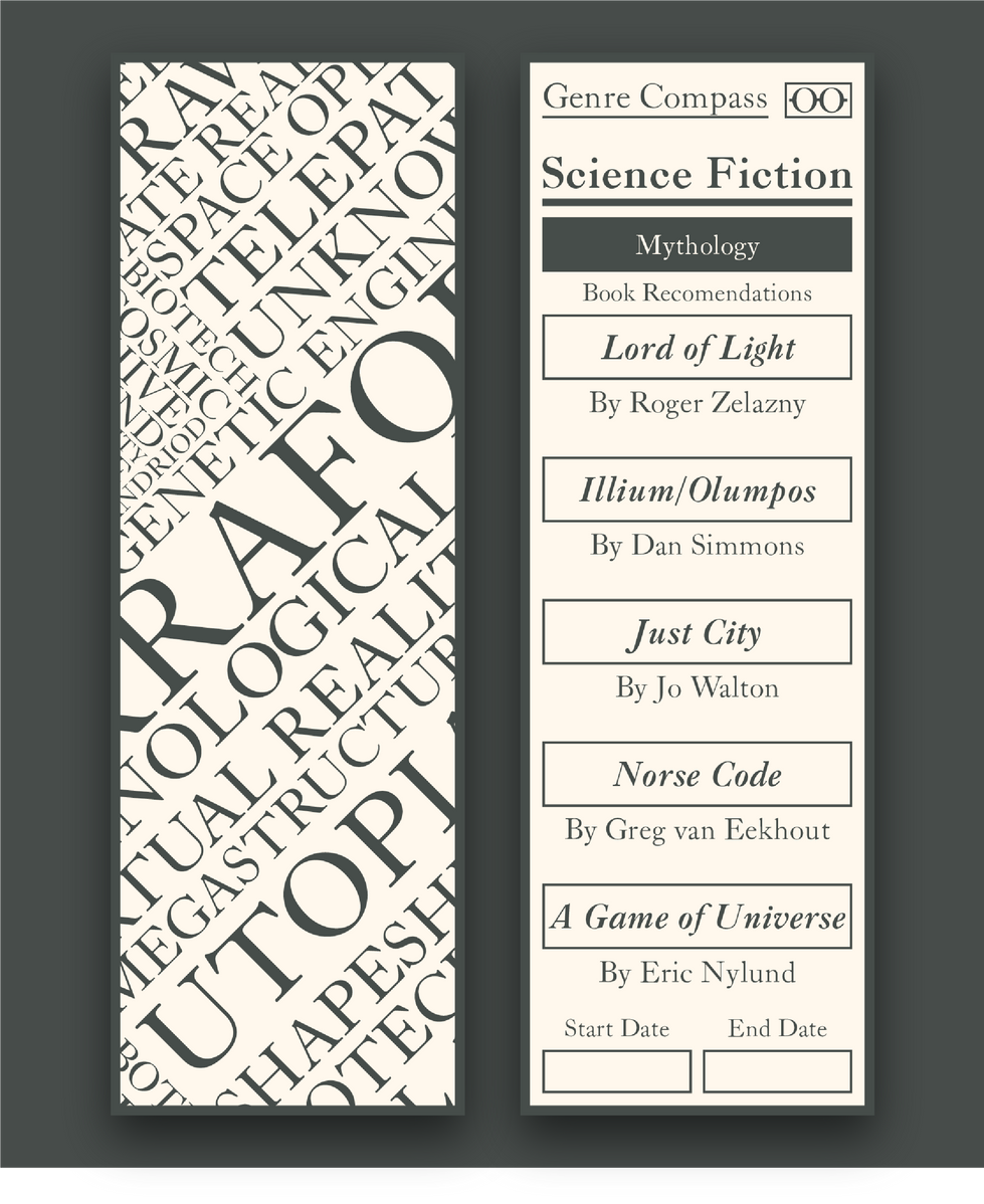 Science Fiction Bookmark Mockup