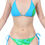 Thumbnail: Light Blue Printed String Tie Bikini