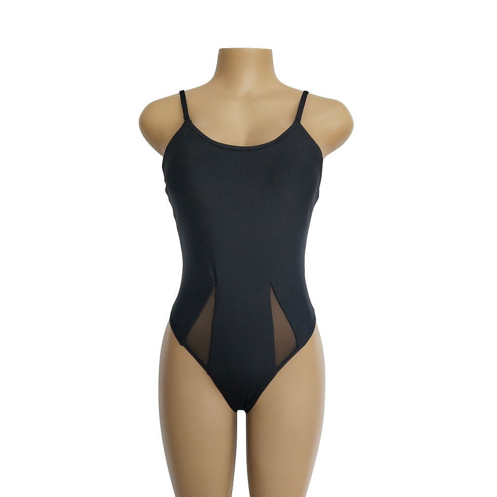 Thumbnail: Front Mesh Thong Back Onepiece (Comes In Three Colors)