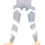 Thumbnail: Printed White & Gray Leggings