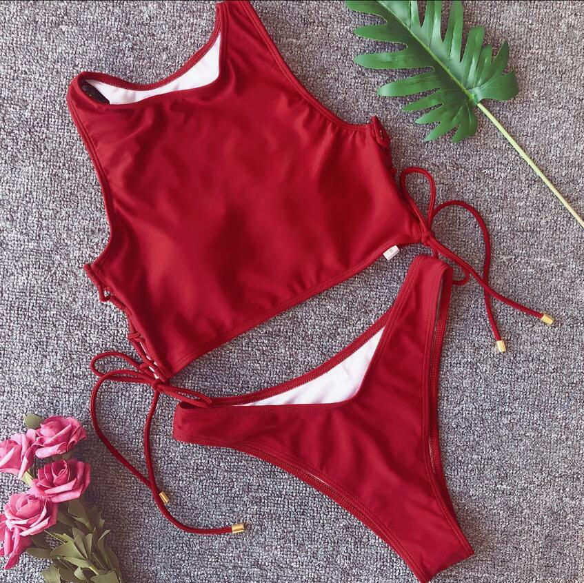 Thumbnail: Crop Top Bikini (Three Color Options)