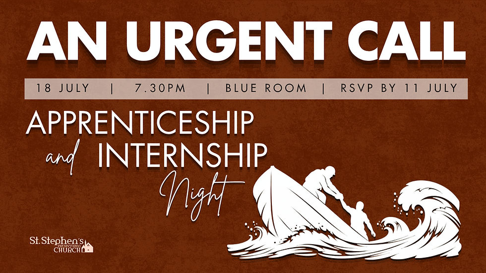 Apprenticeship & Internship Night - An Urgent Call