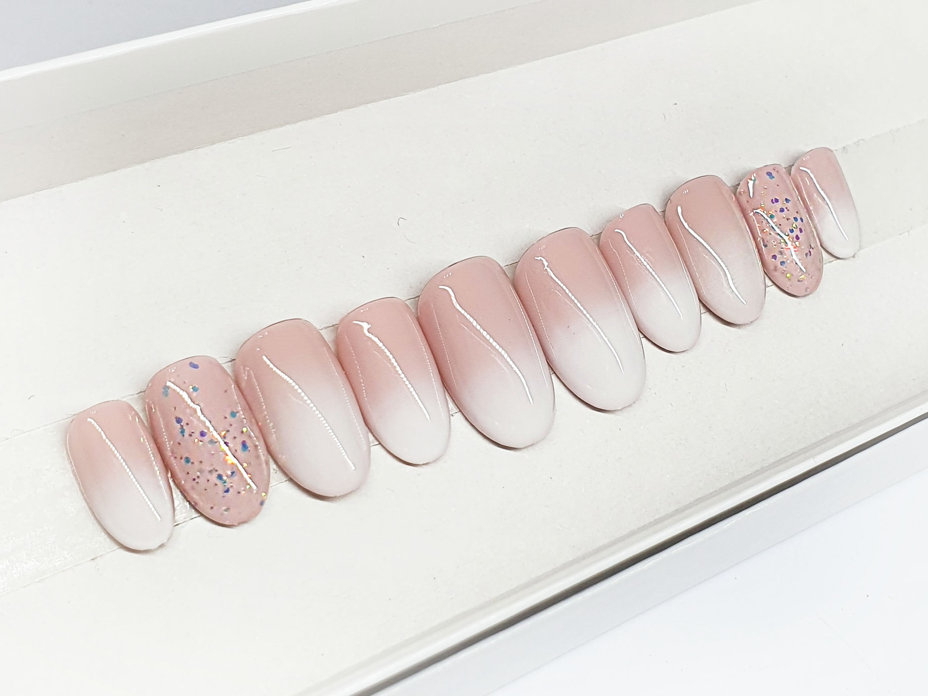 French Ombre with Sparkle