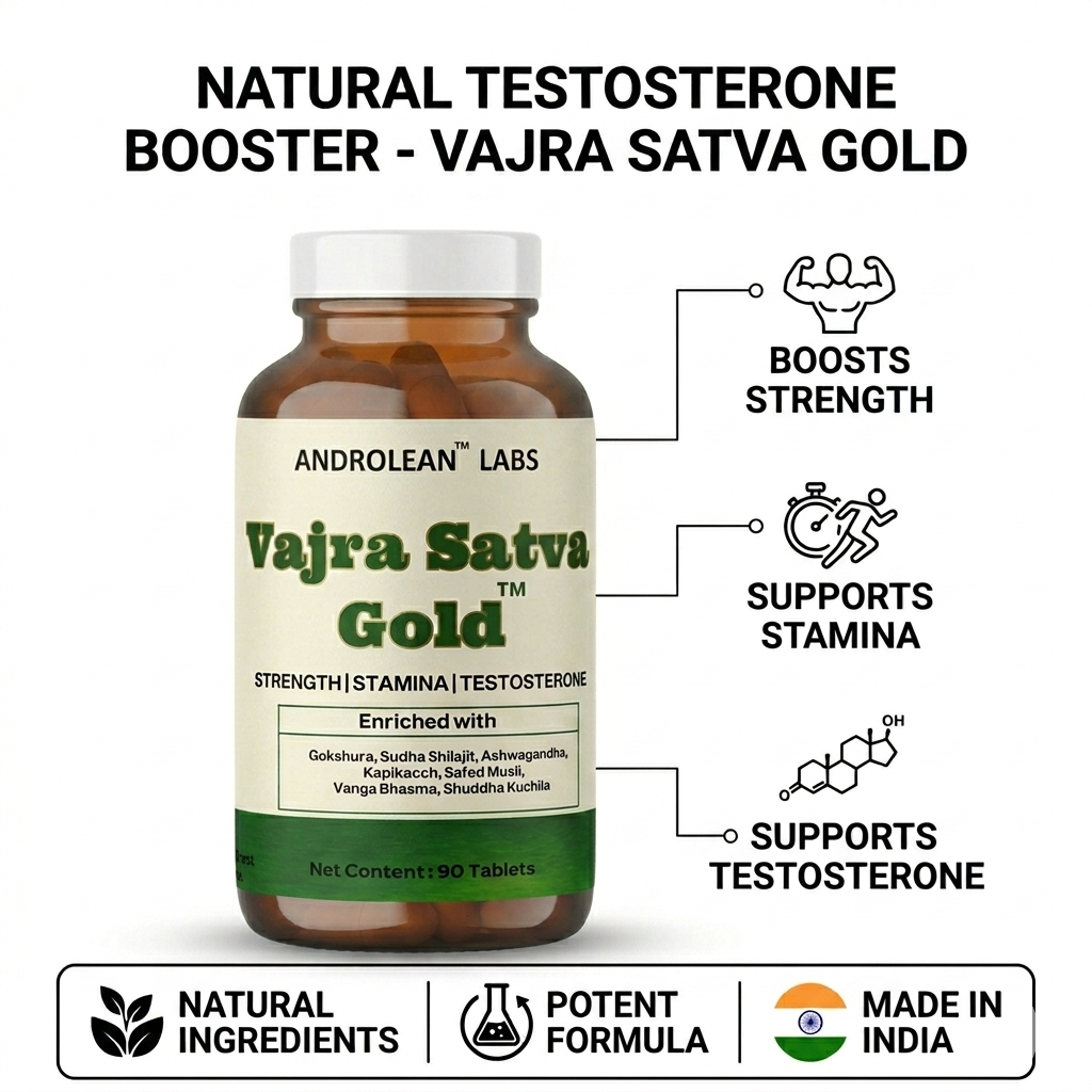 Vajra Satva Gold - 90 Tablets | Supports Strength, Stamina & Energy