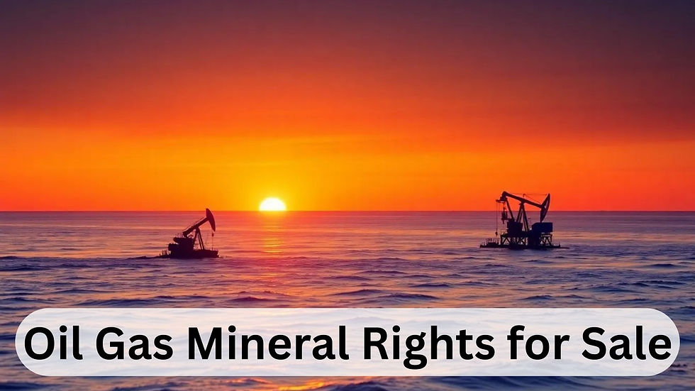 oil gas mineral rights for sale