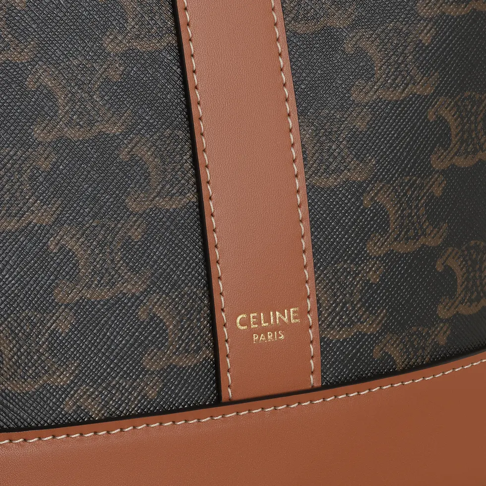 Thumbnail: CELINE SMALL BUCKET BAG TAN