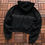 Thumbnail: ACNE STUDIOS ZIP-UP HOODIE BLACK