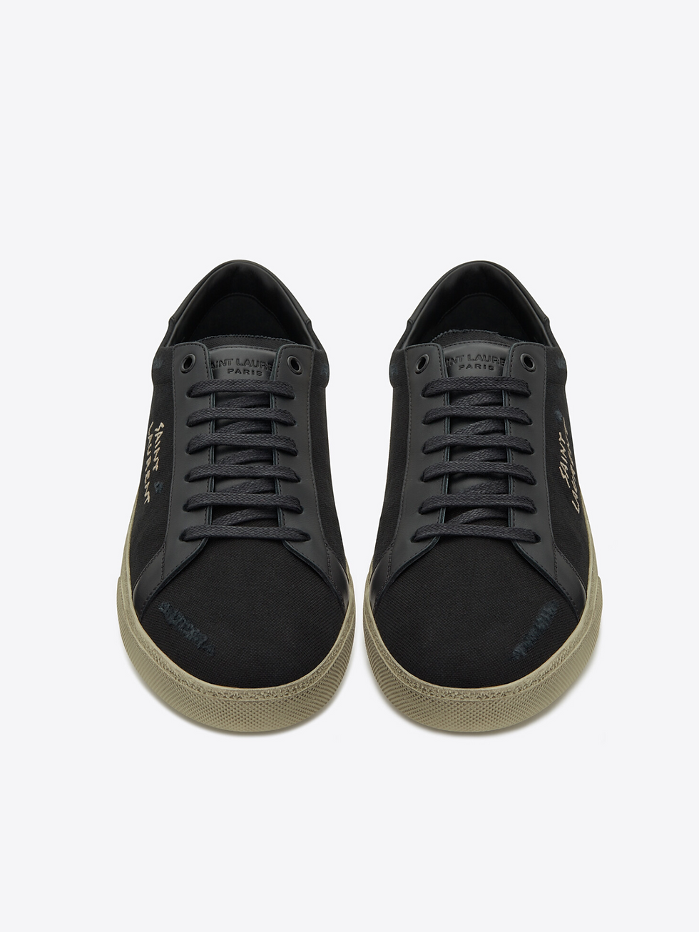 Thumbnail: SAINT LAURENT COURT CLASSIC SL/06 CLOTH BLACK SNEAKERS
