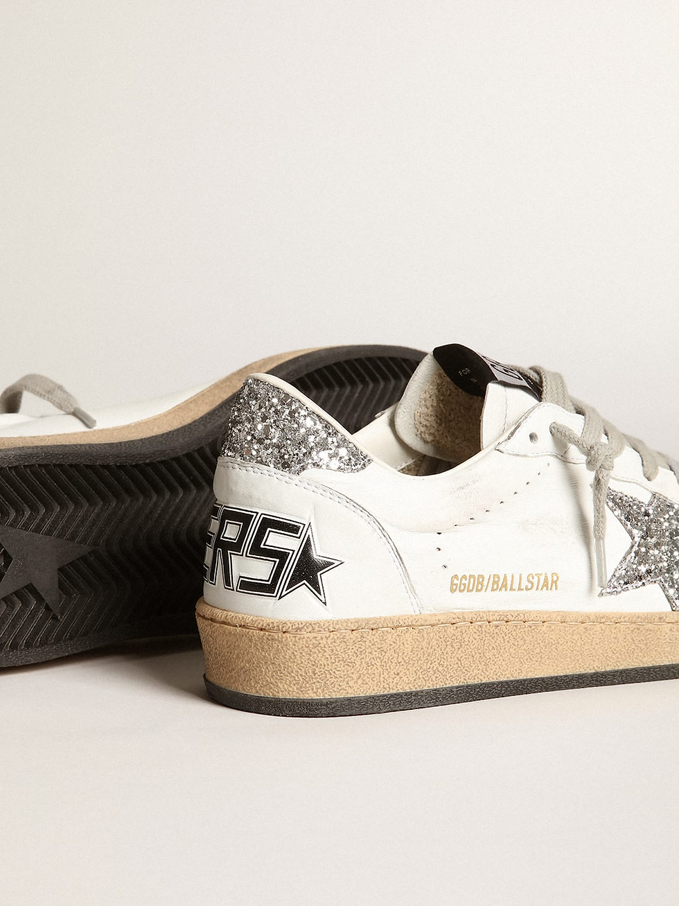 Thumbnail: GOLDEN GOOSE BALLSTAR SILVER GLITTER STAR