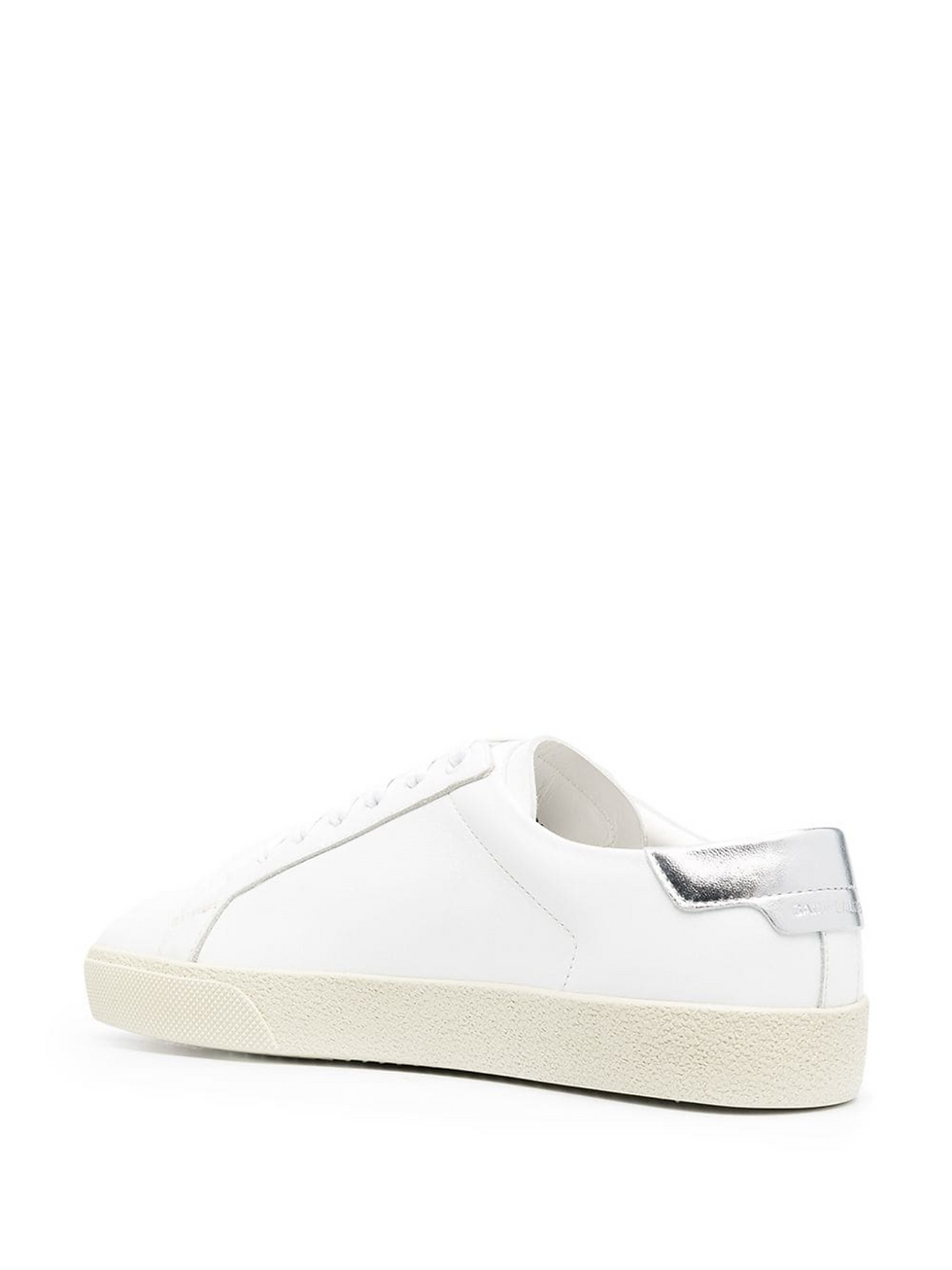 Thumbnail: SAINT LAURENT COURT CLASSIC SL/06 LEATHER WHITE/SILVER SNEAKERS