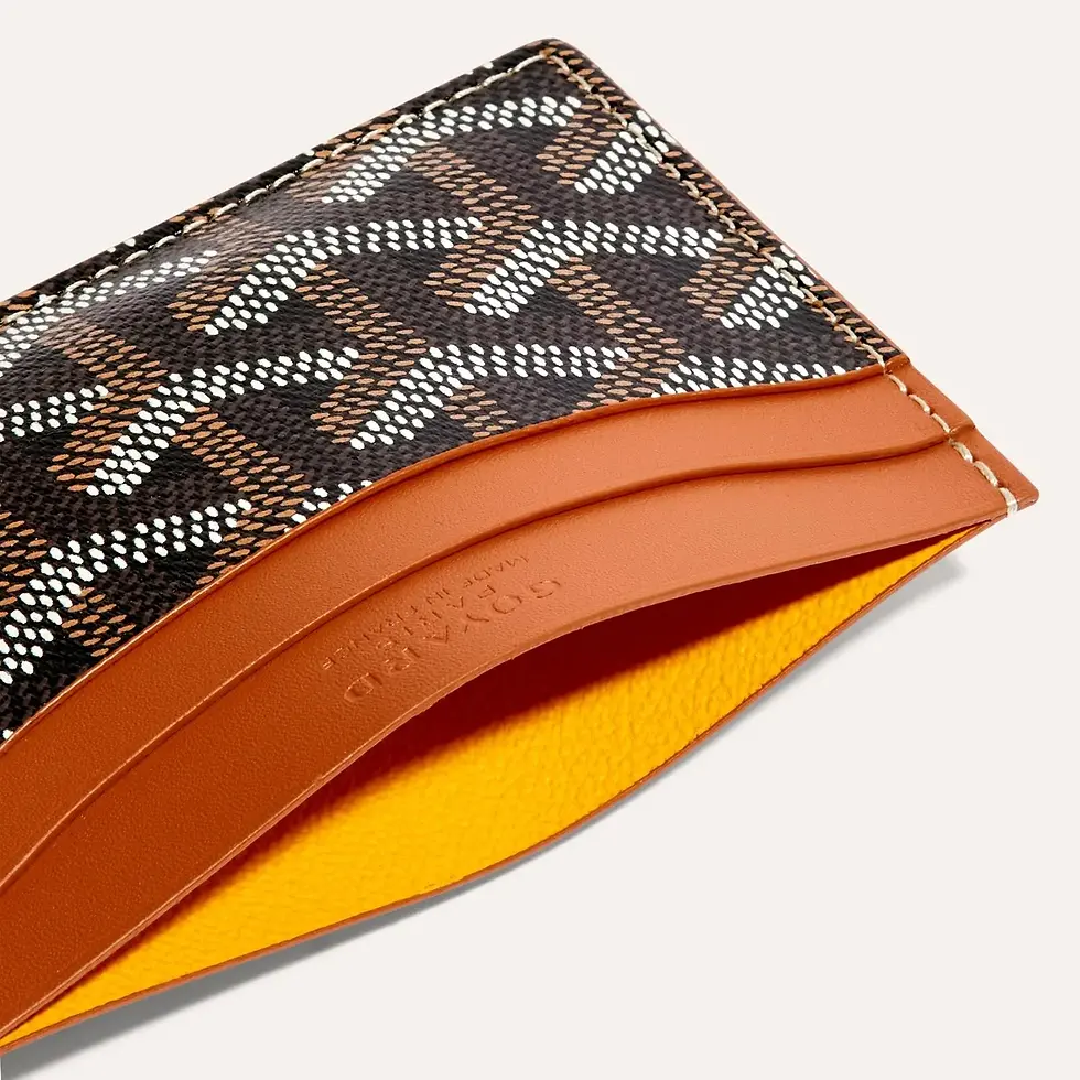 Thumbnail: GOYARD SAINT-SULPICE CARD WALLET BLACK/TAN