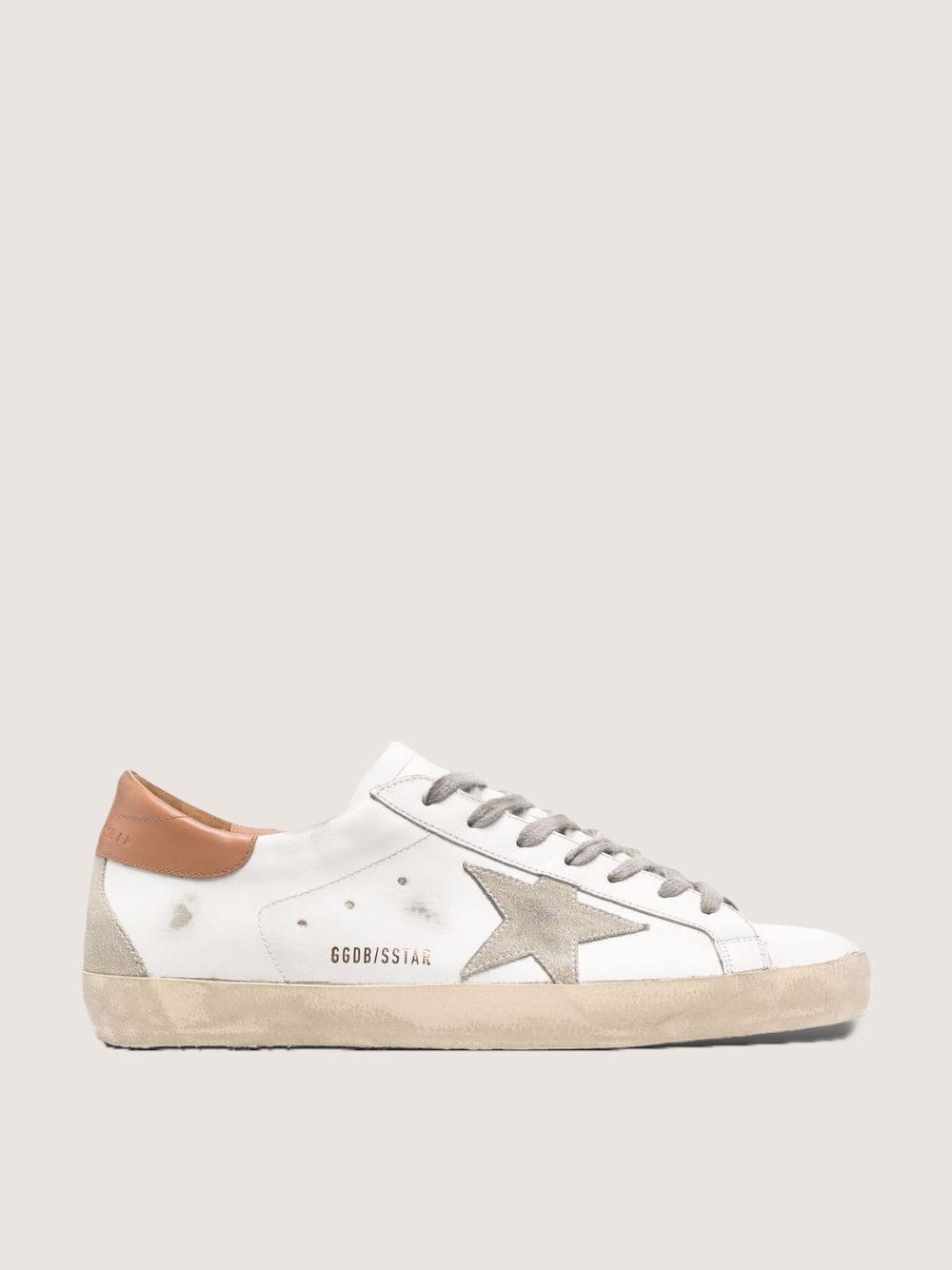 GOLDEN GOOSE SUPER STAR WHITE BROWN