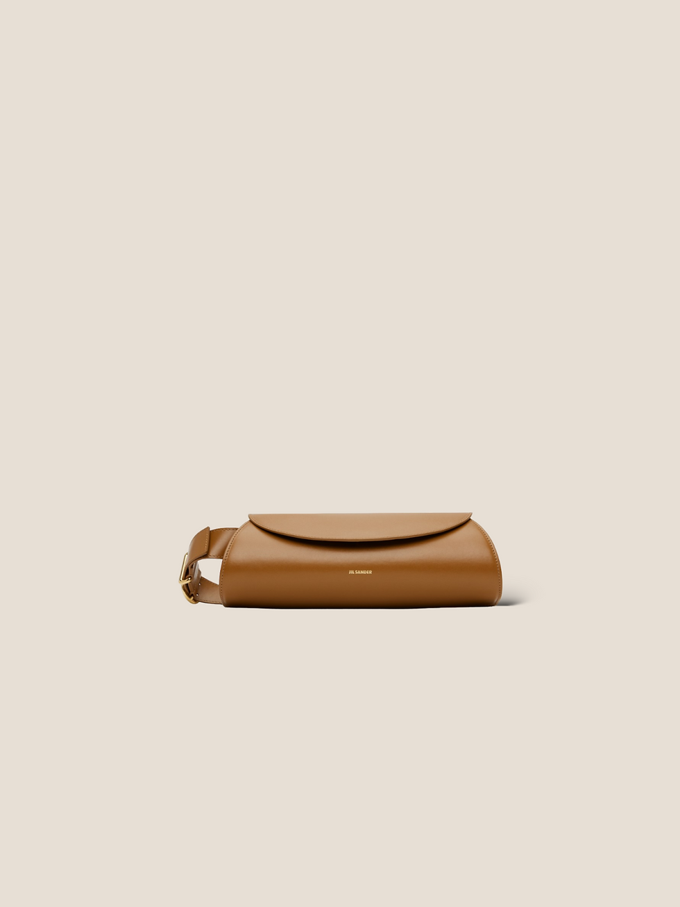 Thumbnail: JIL SANDER CANNOLO LEATHER BAG BROWN