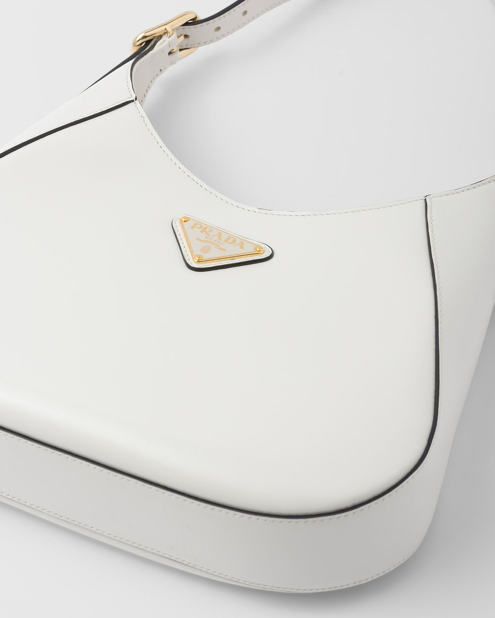 Thumbnail: PRADA LEATHER SHOULDER BAG WHITE