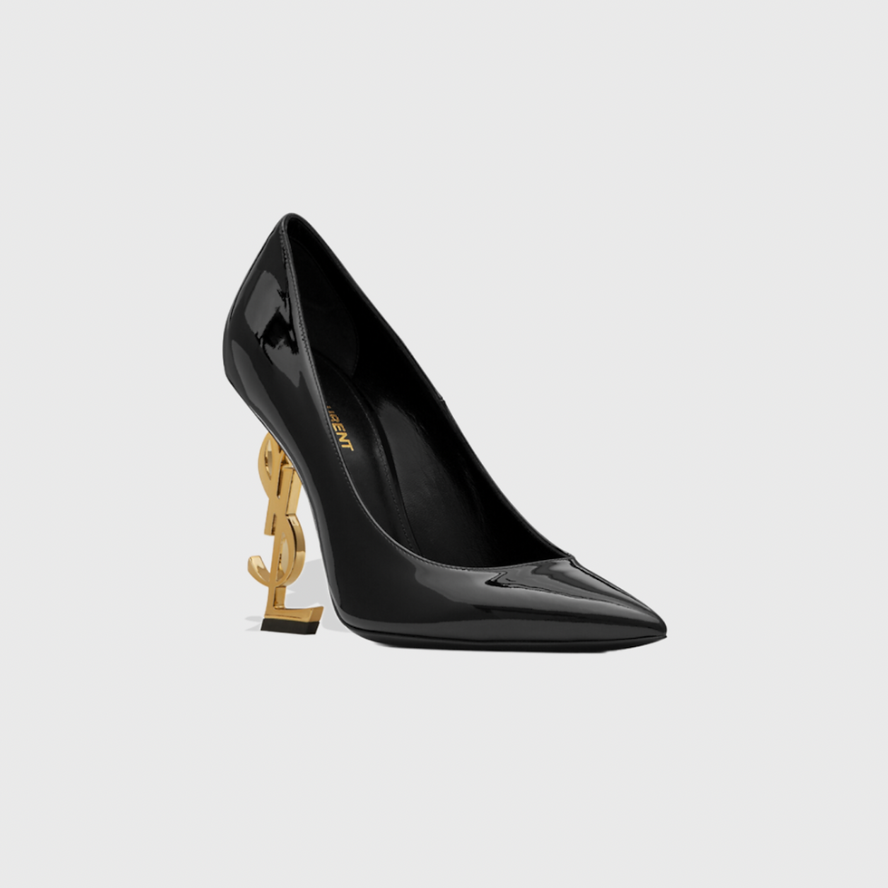 Thumbnail: YSL OPYUM PUMPS IN LEATHER GOLD