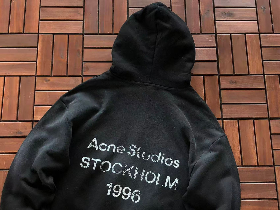 Thumbnail: ACNE STUDIOS LOGO HOODIE BLACK