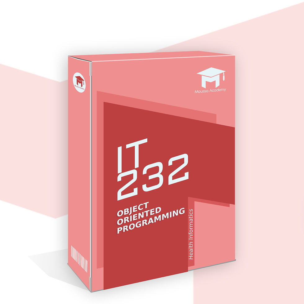 IT232 - البرمجة الشيئية