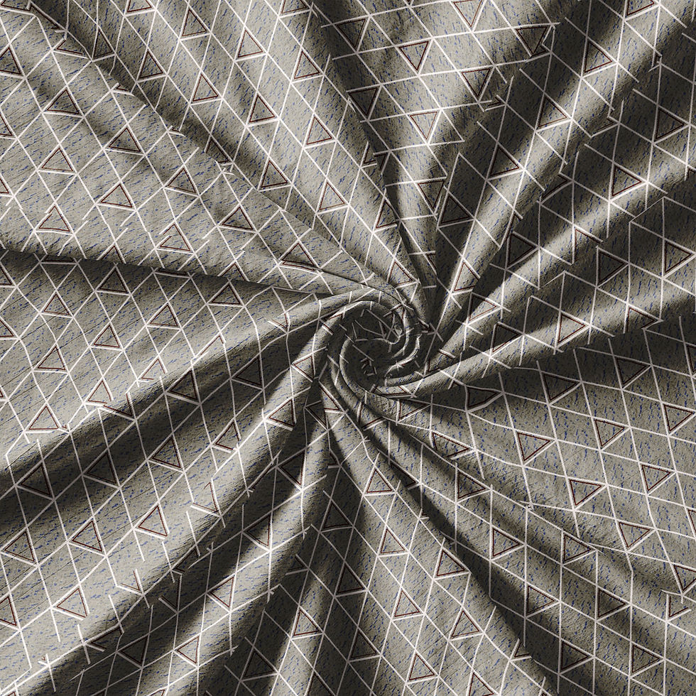 Thumbnail: Swirling fabric with geometric pattern, Geometric Abstract Digital Pattern Shirt TZSRT 5288, textile design detail