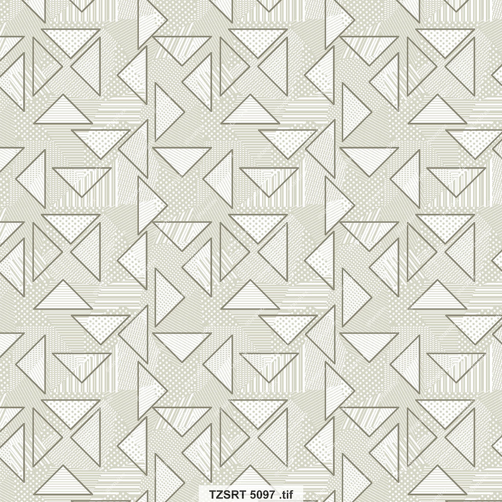 Geometric pattern of white triangles and squares on a light background image.