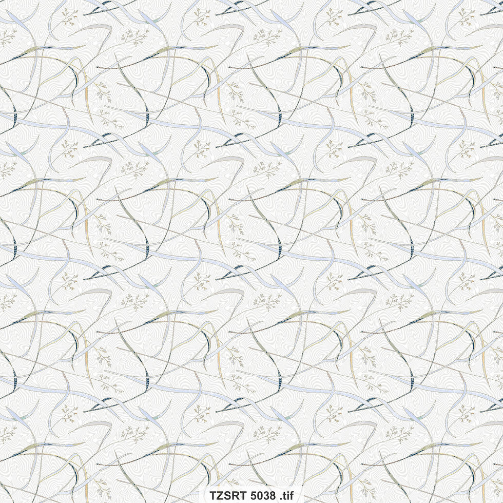 Abstract pattern with gray lines over white, text says EIGHT SIDE OF